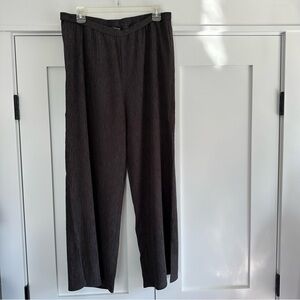 Like New! Eileen Fisher Brown Wide Leg Ankle Pant